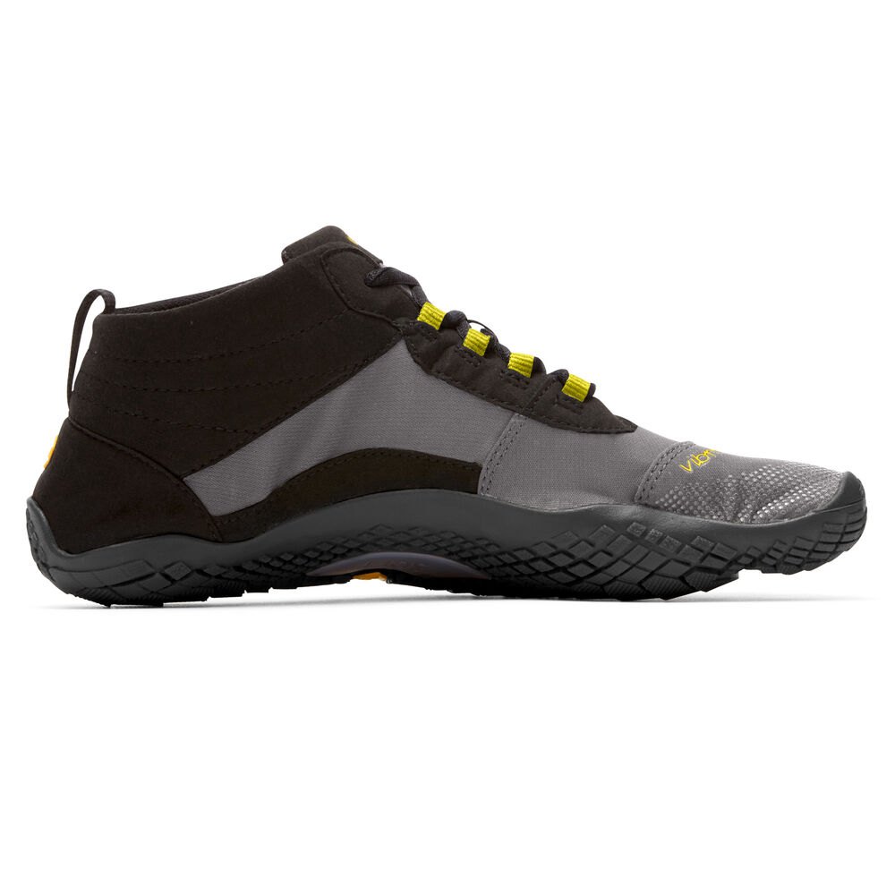 Vibram Five Fingers Mens V-Trek - Trail Shoes Black/Grey - HBC936512